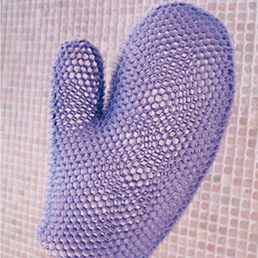 Supracor Stimulite® Honeycomb Bath Mitt Purple Exfoliating Massaging Toxins NEW